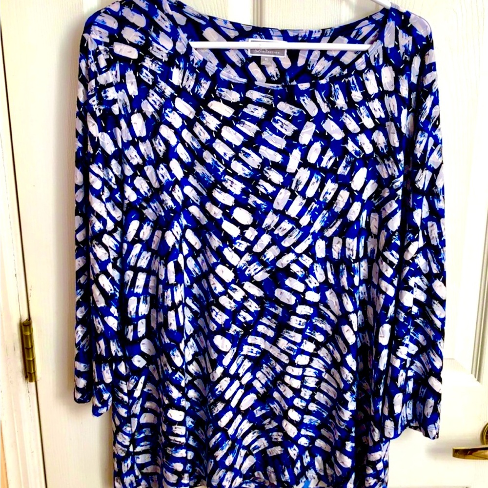 🌺 JM Collection Top Tunic Sz XL